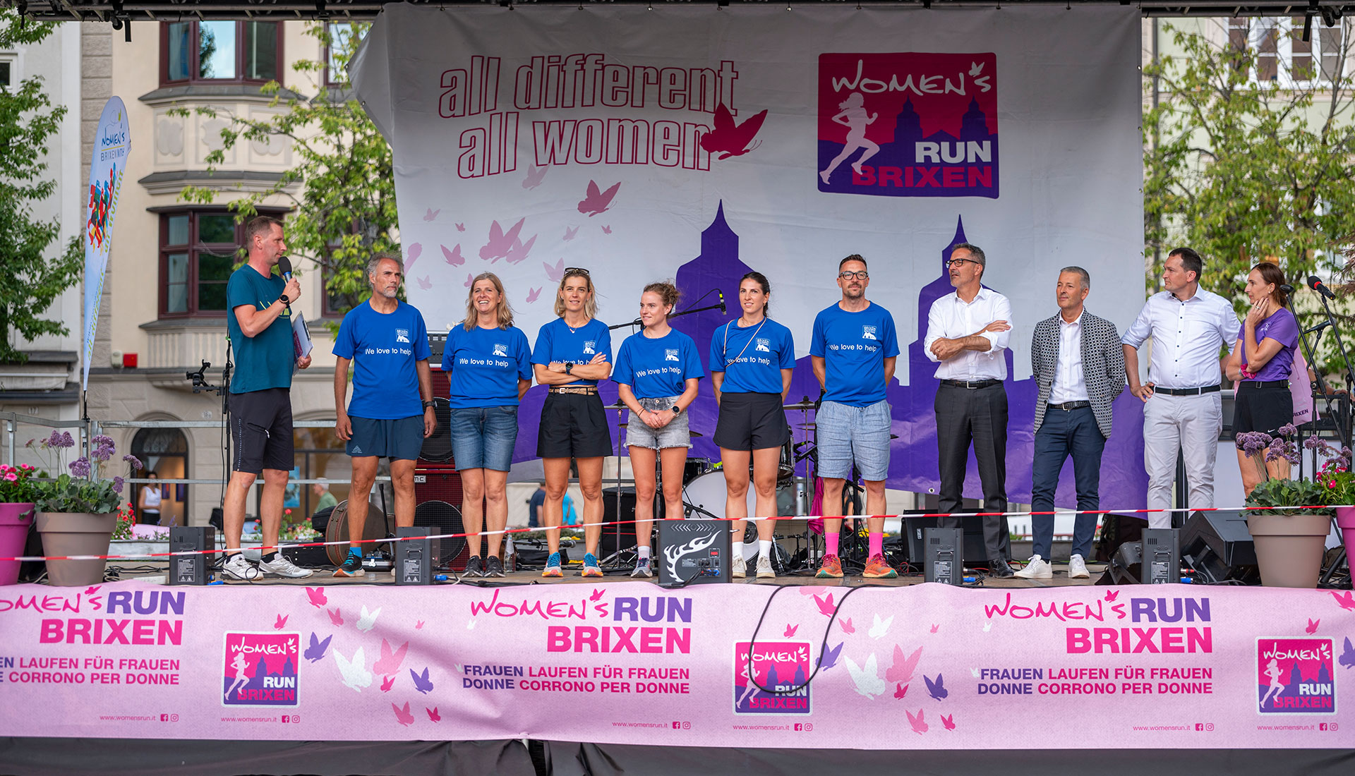 Team organizzatore della Women's Run Brixen